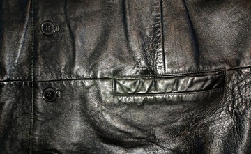 Мужской кожаный мотожилет (58), раму 120