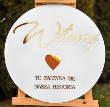 Plansza tablica na powitanie Gości Ślub Wesele TAB-3ZS