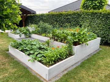Садовые ящики для овощей, приподнятая грядка, бетонный огород