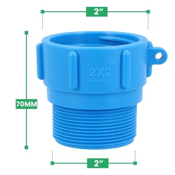 Соединительное соединение для бака IBC MAUZERA S60x6 2 GZ Гайка с цилиндрической головкой