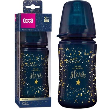 LOVI BUTELKA STARDUST 240ML + SMOCZEK WOLNY 3M+