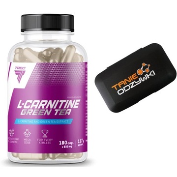 TREC L-KARNITYNA + GREEN TEA 180 CAPS + PILLBOX REDUKCJA EFEKTYWNOŚĆ