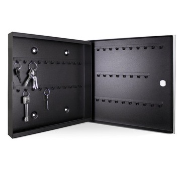 одноцветный черный ящик для ключей