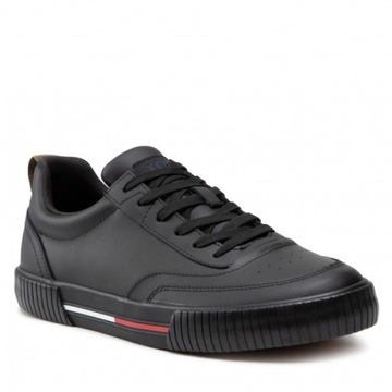 Tommy Hilfiger czarne skórzane buty sneakersy 40