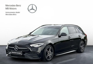 Mercedes Klasa C W206 Kombi 2.0 220d 200KM 2021 Mercedes-Benz Klasa C AMG Line Kamera Czujniki LED MBUX Distronic Android