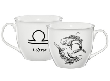 AMBITION DUŻY KUBEK ZNAK ZODIAKU RYBY PORCELANA