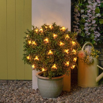 GIRLANDA LAMPKI SOLARNE PSZCZOŁY ZESTAW LAMPEK 20 LED OGRODOWE PSZCZÓŁKI