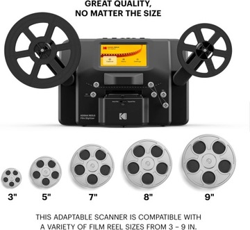 KODAK REELS Сканер слайд-негативов с непрерывной разверткой 8 мм Super 8 мм 1296p
