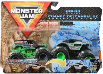 GRAVE DIGGER + ALIEN INVASION Monster Jam 2 Auta