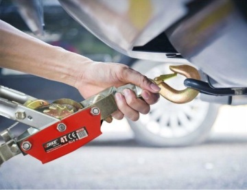 ЛЕБЕДКА РУЧНАЯ ТРОСОВАЯ 4Т 4000кг 2 КРЮКА