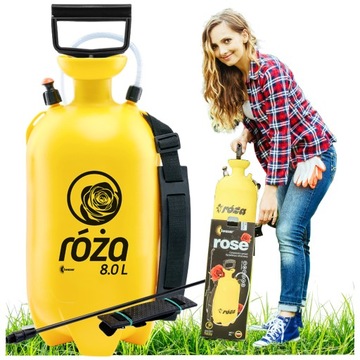 OPRYSKIWACZ KWAZAR RÓŻA 6L CIŚNIENIOWY OGRODOWY RĘCZNY LANCA W ZESTAWIE