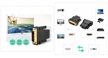 АДАПТЕР КОНВЕРТЕР DVI HDMI КОНВЕРТЕР 24+1pin