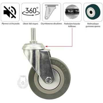 Circle fi 100 полка-тележка шкаф-стол 67PPGUM100 набор из 4 предметов