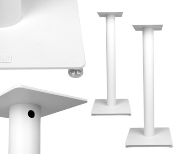 2x STAND STOJAK STOJAKI PODSTAWY POD KOLUMNY GŁOŚNIKI PODSTAWKA białe 90cm