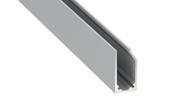 2 m Profil LED do szyby 6 - 9 mm Aluminium Srebrny