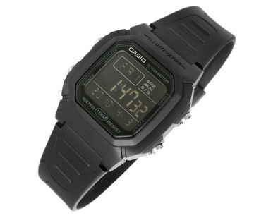 Zegarek męski CASIO W-800H-1BVES Cyfrowy Czarny pasek Podświetlenie + BOX