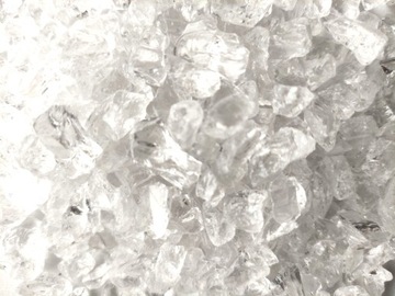 Стеклянные камешки, бесцветные кристаллы, декоративная стеклянная крошка Exotic Stones