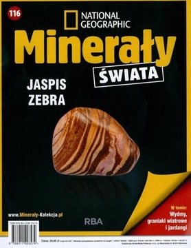 KOL. MINERAŁY ŚWIATA nr 116 - JASPIS ZEBRA