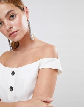 MISS SELFRIDGE PETITE KOMBINEZON BIAŁY 38 1ZAX