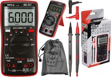 Мультиметр ЦИФРОВОЙ ИЗМЕРИТЕЛЬ TRUE RMS С АВТОМАТИЧЕСКИМ ДИАПАЗОНОМ LCD 6000