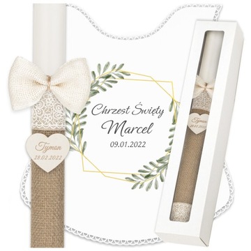 Крещенская свеча Коробка для крещенских халатов - Сувенир на Крещение