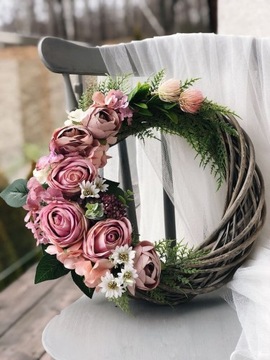 ЦВЕТОЧНЫЙ ВЕНОК ВЕСЕННЕЕ ТВОРЕНИЕ ДЛЯ ДВЕРНОГО ВЕНКА