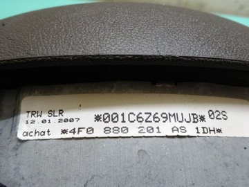 AUDI A6 C6 07r Подушка безопасности водителя AIRBAG 4F0880201AS