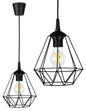ПОТОЛОЧНЫЙ ПОДВЕСНОЙ СВЕТИЛЬНИК DIAMOND LOFT EDISON ИЗ ПРОВОДА