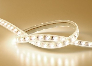 СОЛНЕЧНАЯ СВЕТОДИОДНАЯ ЛЕНТА SMD ВОДОНЕПРОНИЦАЕМАЯ 5М ТЕПЛЫЙ БЕЛЫЙ IP67