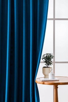 Бархатная штора 140х250 ZSW07250T темно-синяя затемняющая лента
