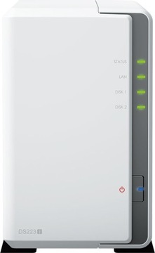 Synology NAS DS223J 2x0HDD RTD1619B 1GB RAM