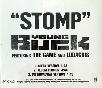 Young Buck Stomp PROMO CD Ludacris & The Game