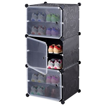 SZAFKA MODUŁOWA GARDEROBA REGAŁ NA BUTY OBUWIE 6 POZIOMÓW ORGANIZER STOJAK