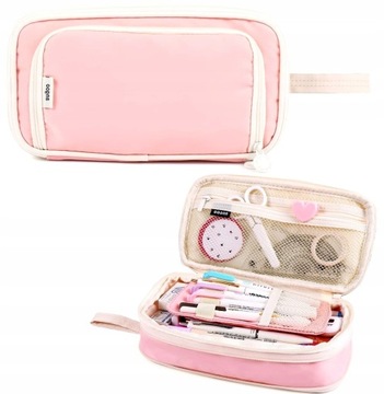 БОЛЬШАЯ МНОГОФУНКЦИОНАЛЬНАЯ КОРОБКА ДЛЯ КАРАНДА С ТРЕМЯ ОТДЕЛЕНИЯМИ