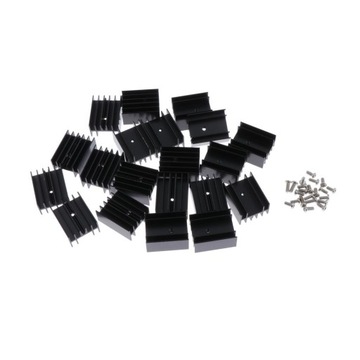 20x Aluminiowa Zlew Radiator Chłodzenia Fin + 20