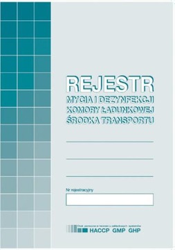 Rejestr mycia i dezynfekcji A5 MiP H91-3 16k