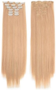 KOLORY CLIP IN DOCZEPIANE WŁOSY 60CM JAK NATURALNE