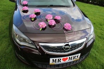 Украшение автомобиля, украшение автомобиля на свадьбу, пион, 24 часа
