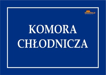 Nr.80 KOMORA CHŁODNICZA TABLICA OSTRZEGAWCZA