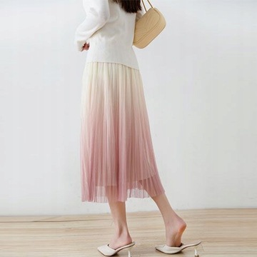 ДЛИННАЯ ЮБКА Из ТЮЛЯ, Оборки, резинка, ЦВЕТА