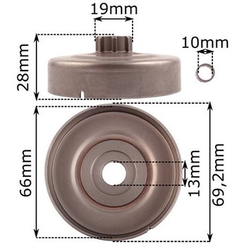 БАРАБАН СЦЕПЛЕНИЯ КОРЗИНА В КОМПЛЕКТЕ ПИЛА STIHL MS211 MS231 MS250 MS230