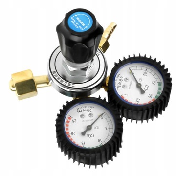 Редуктор давления CO2 G5/8 0–1 МПа 0– 25 МПа