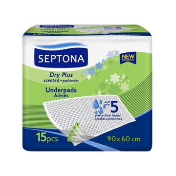 SEPTONA Dry Plus Podkłady higieniczne 90x60cm, 15