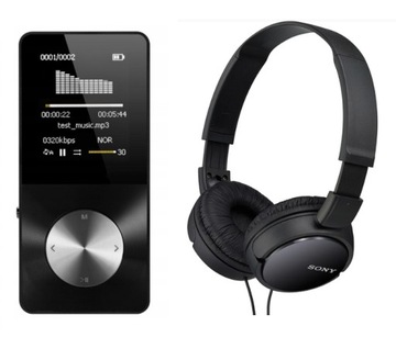 Odtwarzacz MP4 16GB+ Słuchawki Sony MDR-ZX110