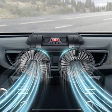 МОЩНЫЙ ВЕНТИЛЯТОР, ДВОЙНОЙ АВТОМОБИЛЬНЫЙ ВЕНТИЛЯТОР, 12 В