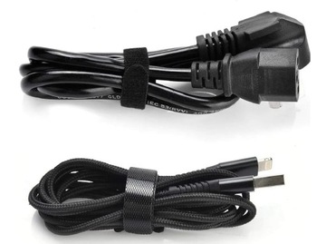 TAŚMA RZEP ORGANIZER KABLI OPASKA DO SPINANIA ZACISKOWA 15cm CZARNY 100 szt