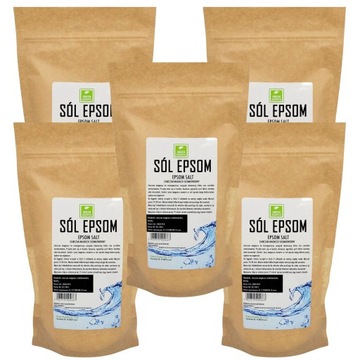Sól Epsom gorzka Siarczan Magnezu 5kg do kąpieli CZYSTA kąpiel stóp relaks