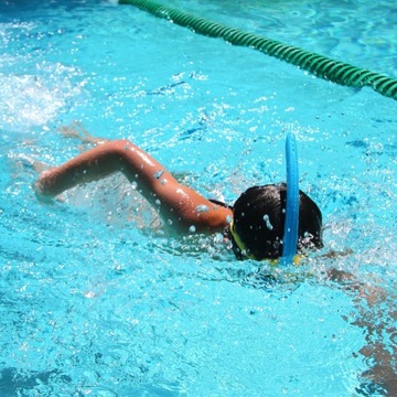 Трубка FINIS Stability Snorkel Junior, синяя