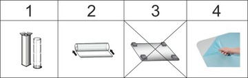 ЗАЩИТНЫЙ КОВРИК НА СТОЛ 1ММ 120x60