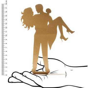 СВАДЕБНЫЙ топпер ЗОЛОТОЕ украшение торта для встречи жениха и невесты